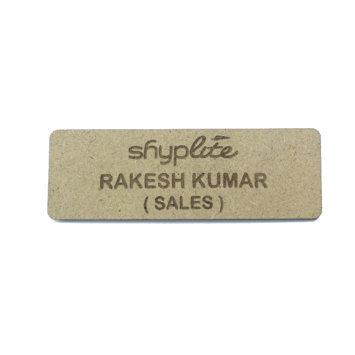 Custom MDF Name Badges Manufacturer and Maker