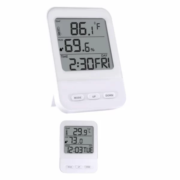 Temp Tracker  Mini Table Clock With Calendar